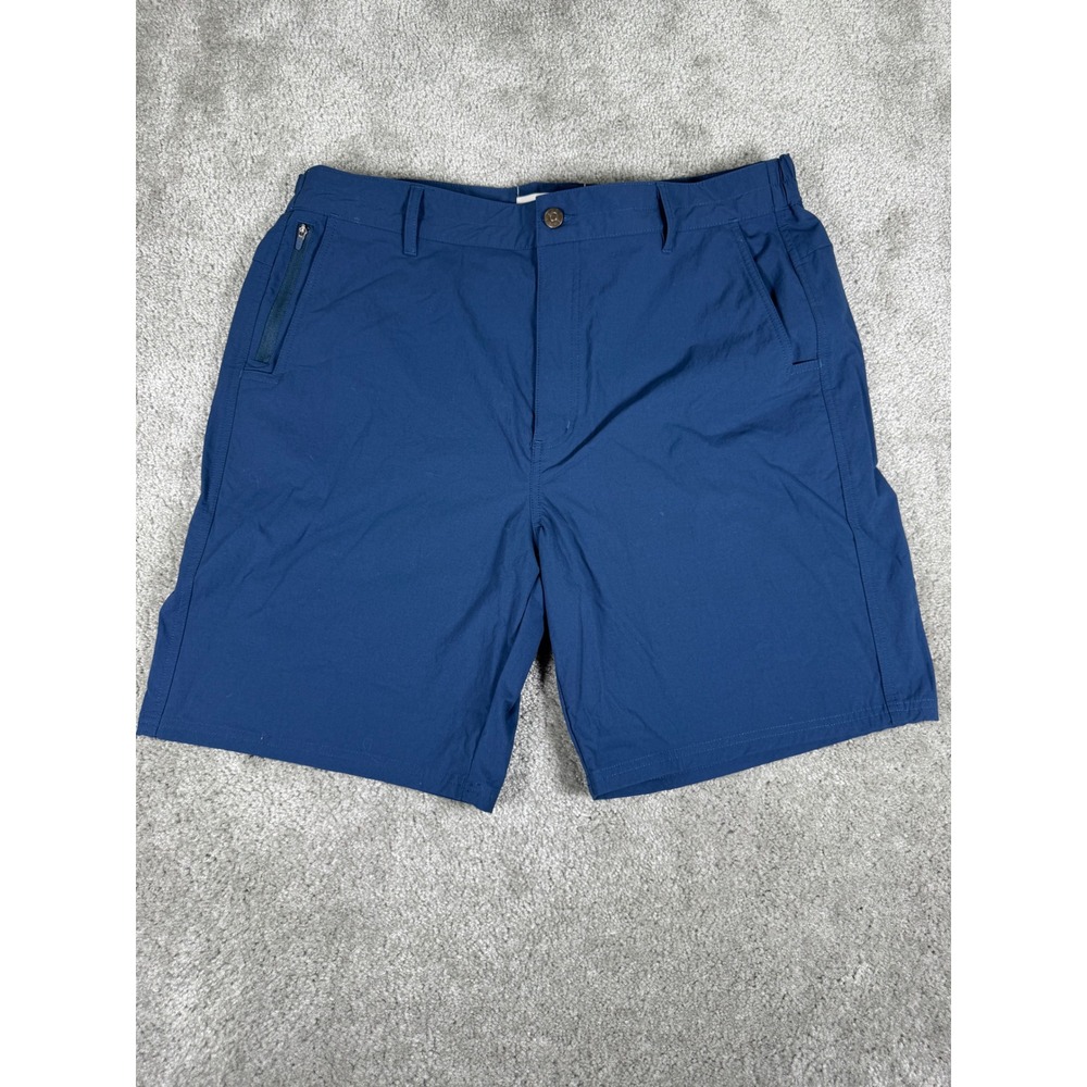 Duck Camp Men Blue Technical Performance Outdoor Short XL Stretch Hiking Fishing